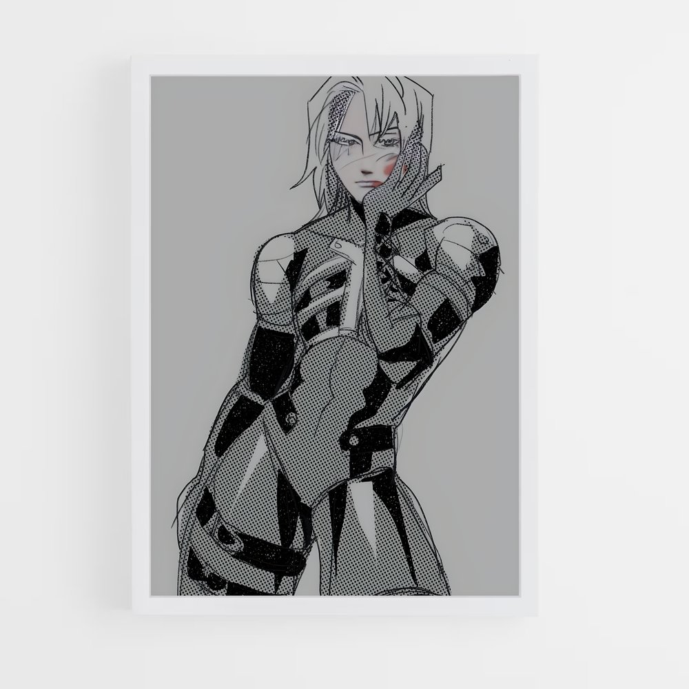 Poster Raiden mgs – affiche Metal gear solid (vue 3)